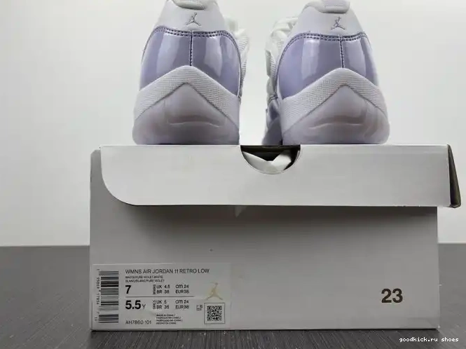 Cheap Violet Low Jordan Air AH7860-101 11 Pure WMNS 0428